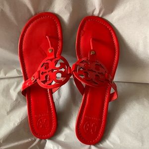 Tory Burch Miller Sandal in Red Patent - size 11